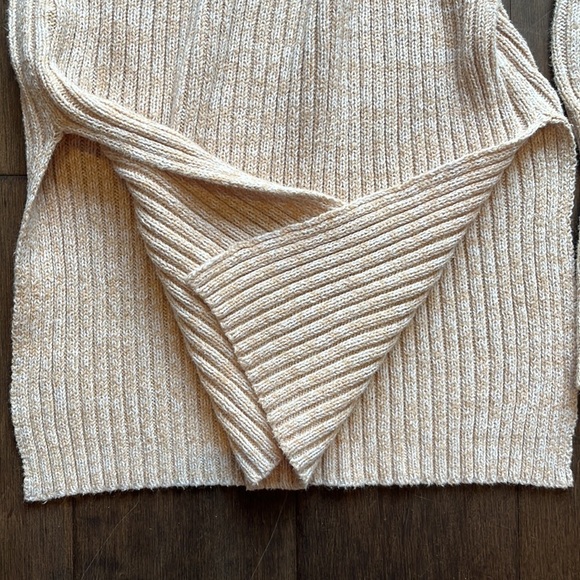 BCBGeneration Sweater Womens Small S Tunic tan and white - Picture 4 of 6